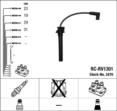 Tändkabelsats Ngk 2476 NGK