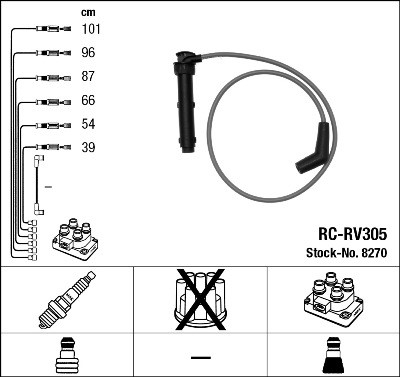 Tändkabelsats Ngk 8270 NGK