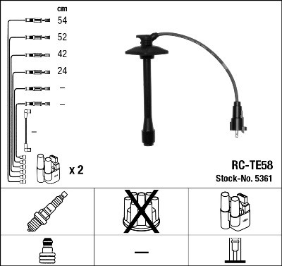 Tändkabelsats Ngk 5361 NGK