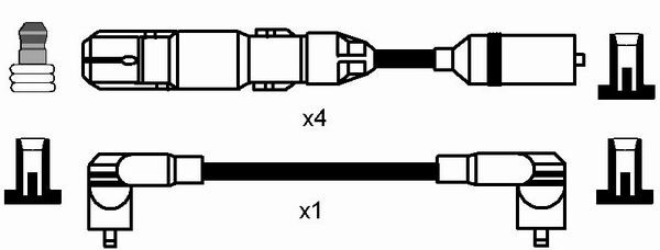 Tändkabelsats Ngk 7318 NGK