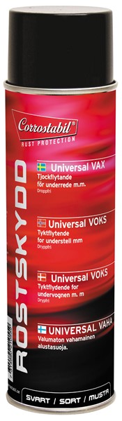 Vax svart spray 500 ml, Universal Carostabil