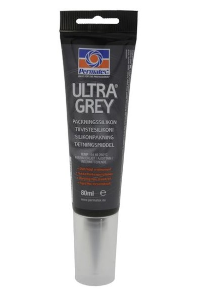 Ultra Grå Silikonpackning 80 ml, Universal Permatex