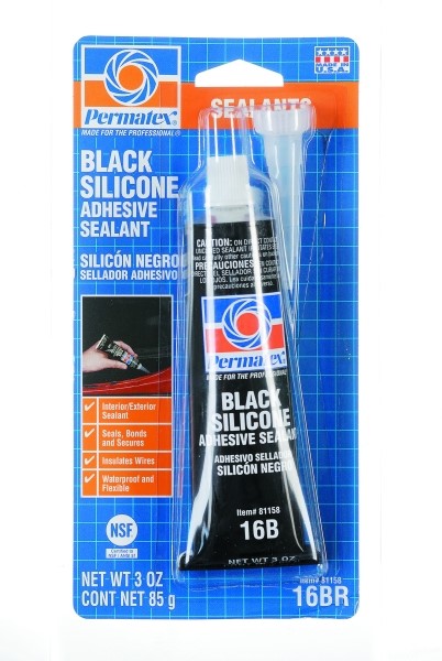 Svart Rtv Silikon  80 ml, Universal Permatex