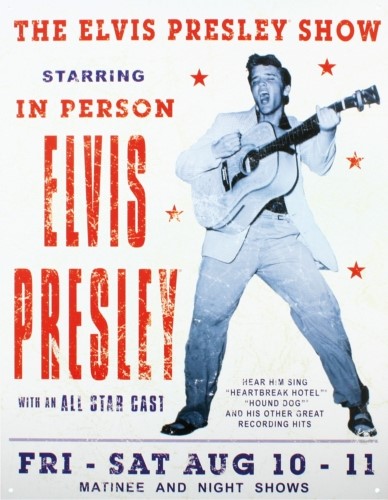 Plåtskylt/elvis Presley Show, Universal Plåtskylt/elvis Presley Show, Universal