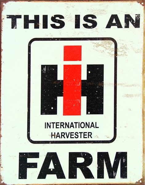 Plåtskylt/ih Farm, Universal