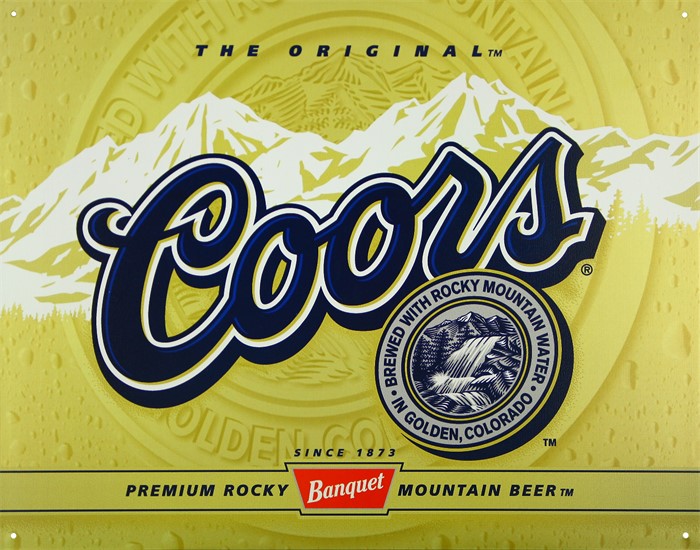 Plåtskylt/coors Label, Universal