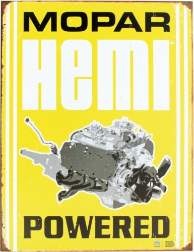 Plåtskylt/mopar -hemi Powered, Universal