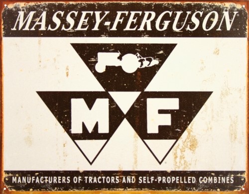Plåtskylt/massey Ferguson Logo, Universal