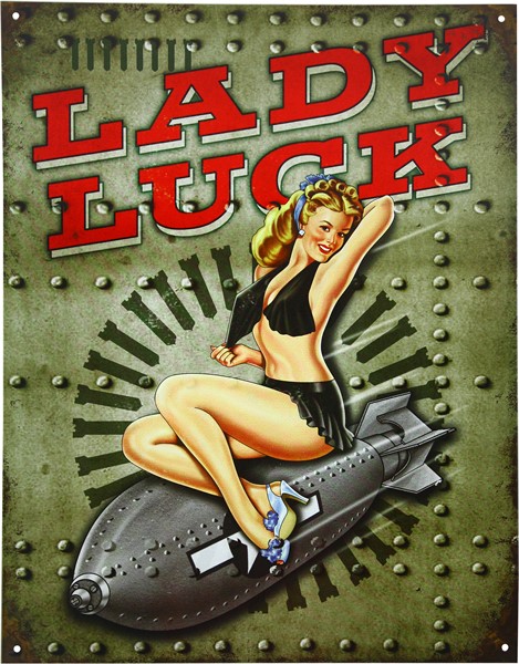 Plåtskylt/lady Luck, Universal