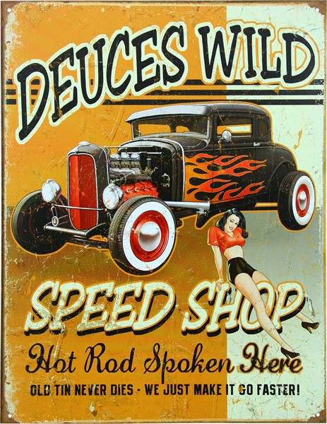 Plåtskylt/deuces Wild, Universal