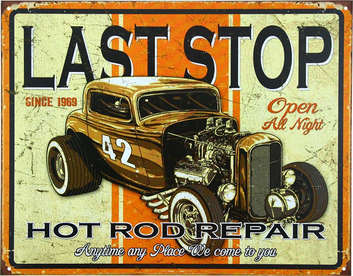Plåtskylt/hot Rod Repair, Universal