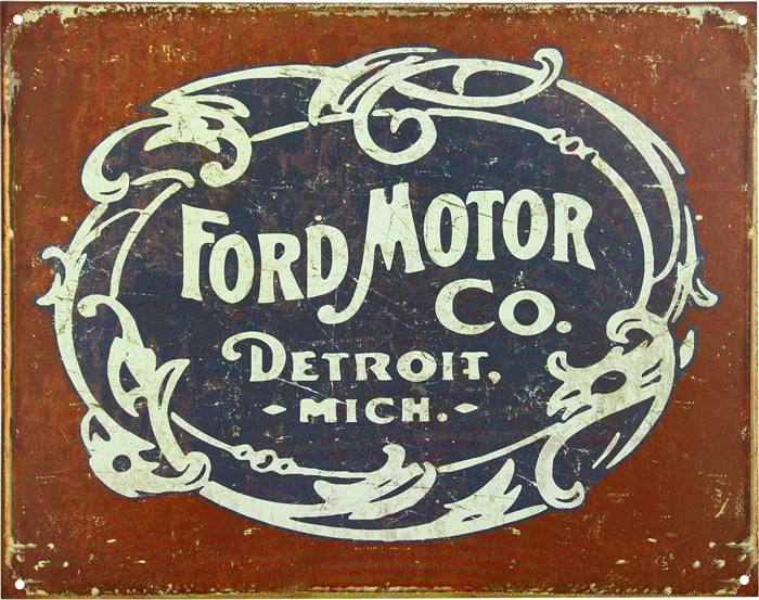 Plåtskylt/ford Historic, Universal