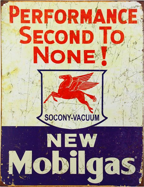 Plåtskylt/mobilgas, Universal