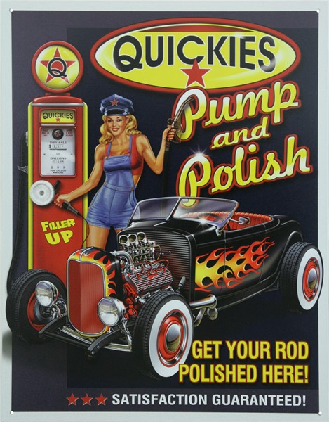 Plåtskylt/quickies pump, Universal