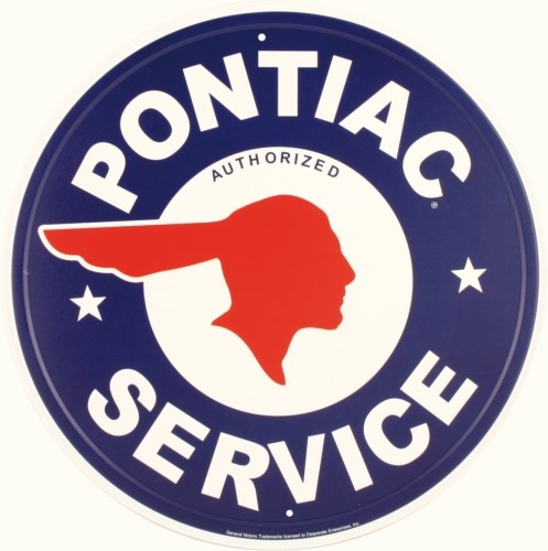 Plåtskylt/gm Pontiac Service, Universal