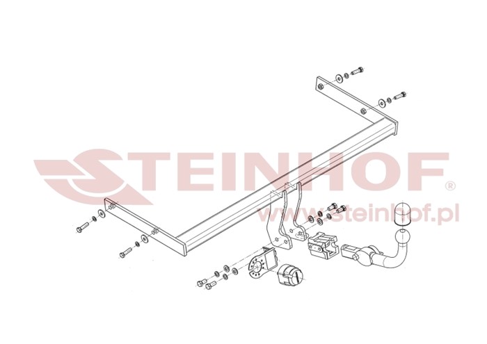 Dragkrok, Avtagbar Audi A3 Sportback (8pa) Steinhof A-065 Steinhof