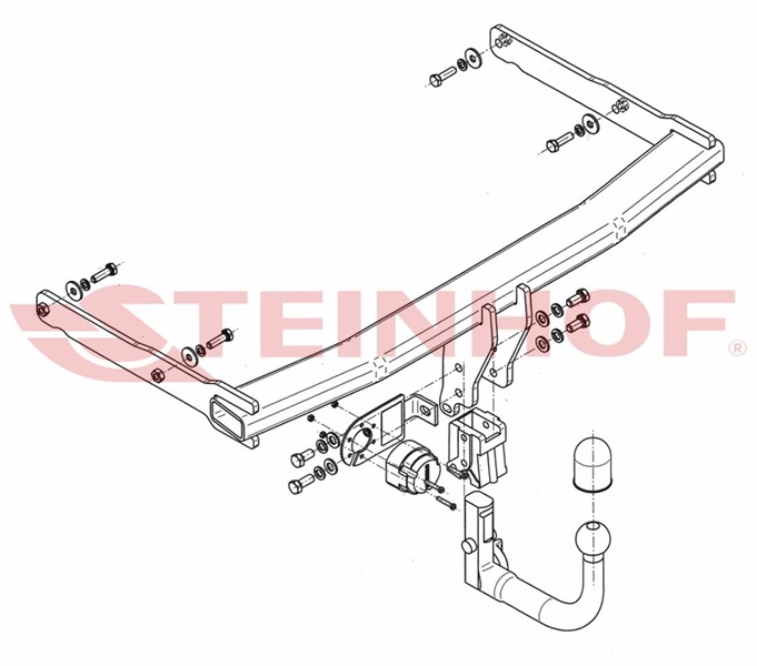 Dragkrok, Avtagbar Audi A6 Allroad C7 (4gh, 4gj) Steinhof A-101 Steinhof
