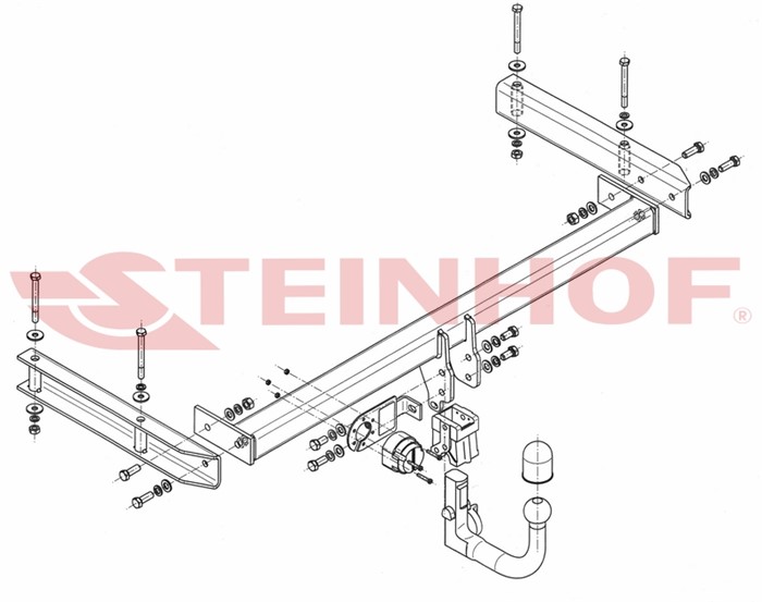 Dragkrok, Avtagbar Audi A6 Allroad C6 (4fh) Steinhof A-103 Steinhof
