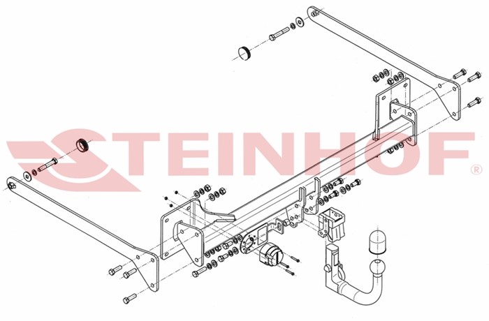 Dragkrok, Avtagbar Audi A8 D4 (4h2, 4h8, 4hc, 4hl) Steinhof A-105 Steinhof