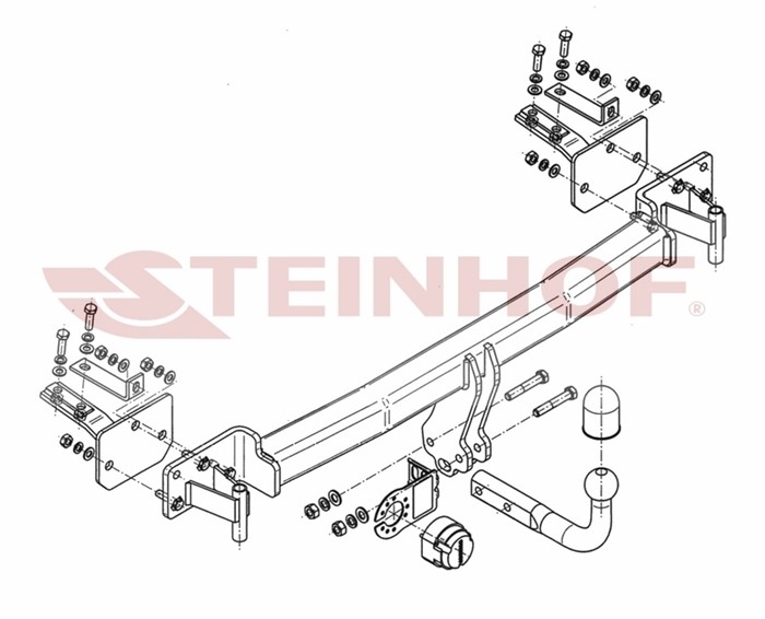 Dragkrok, Standard Bmw 5 Touring (e39) Steinhof B-041 Steinhof