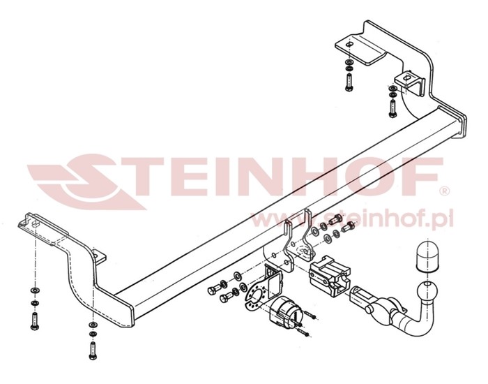 Dragkrok, Avtagbar Citro C5 I (dc_) Steinhof C-033 Steinhof