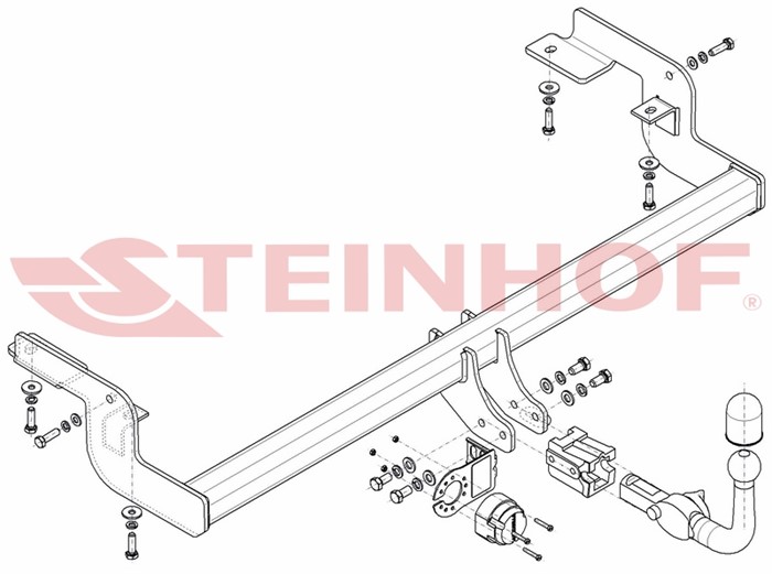 Dragkrok, Avtagbar Citro C5 Ii (rc_) Steinhof C-036 Steinhof