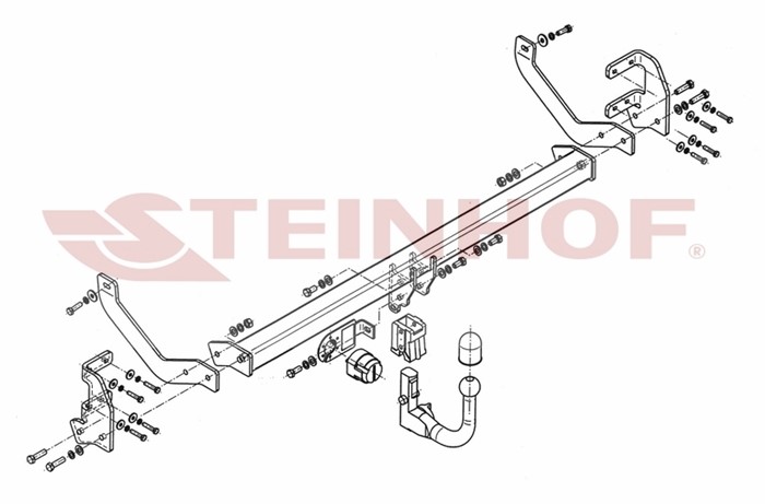 Dragkrok Citroën C5 III Steinhof C-038 Steinhof