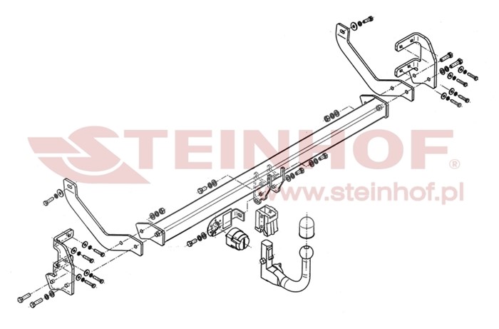 Dragkrok Citroën C5 III Steinhof C-038 Steinhof