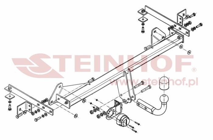 Dragkrok, Standard Fiat 500l (351_, 352_) Steinhof F-045 Steinhof