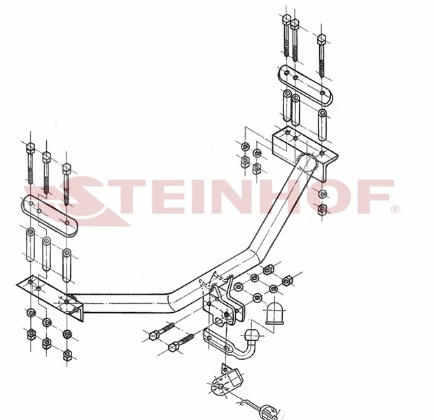 Dragkrok, Standard Fiat Multipla (186_) Steinhof F-110 Steinhof