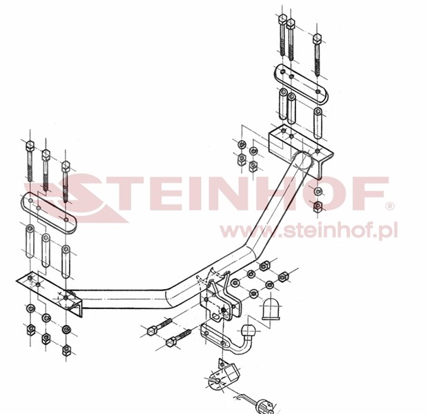 Dragkrok, Standard Fiat Multipla (186_) Steinhof F-110 Steinhof Dragkrok, Standard Fiat Multipla (186_) Steinhof F-110 Steinhof