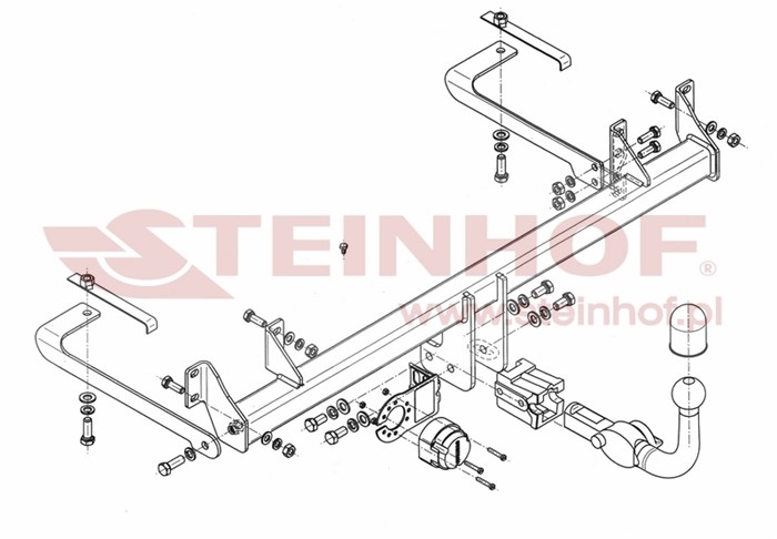 Dragkrok, Avtagbar Fiat Panda (169_) Steinhof F-117 Steinhof Dragkrok, Avtagbar Fiat Panda (169_) Steinhof F-117 Steinhof