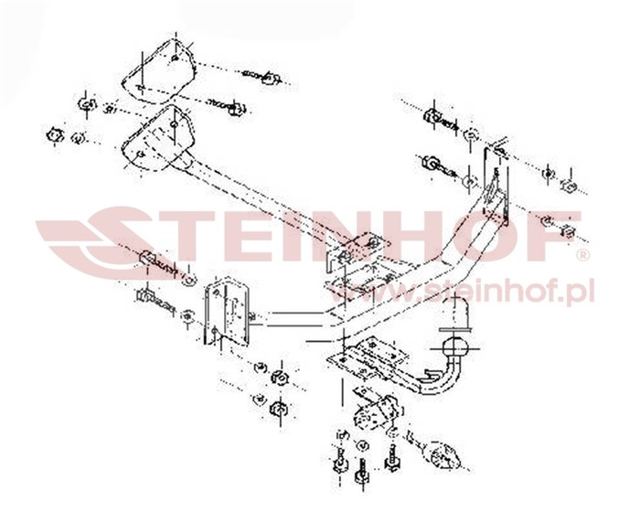 Dragkrok, Standard Fiat Punto (176_) Steinhof F-121 Steinhof Dragkrok, Standard Fiat Punto (176_) Steinhof F-121 Steinhof