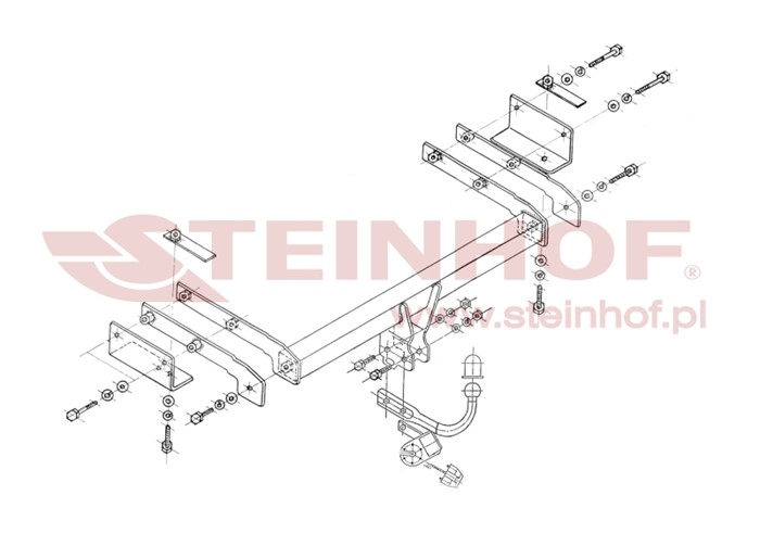Dragkrok, Standard Fiat Stilo Multi Wagon (192_) Steinhof F-139 Steinhof