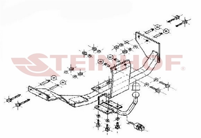 Dragkrok, Standard Fiat Tipo (160_) Steinhof F-140 Steinhof