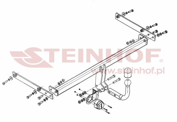 Dragkrok, Standard Ford Fiesta Vi (cb1, Ccn) Steinhof