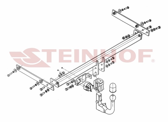 Dragkrok, Avtagbar Ford Fiesta Vi (cb1, Ccn) Steinhof F-248 Steinhof