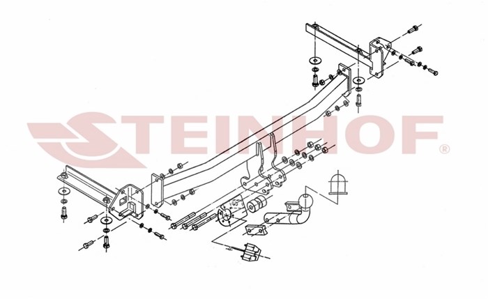 Dragkrok Honda Civic VIII Hatchback Steinhof H-031 Steinhof