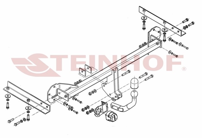 Dragkrok, Standard Honda Civic Ix (fk) Steinhof H-042 Steinhof