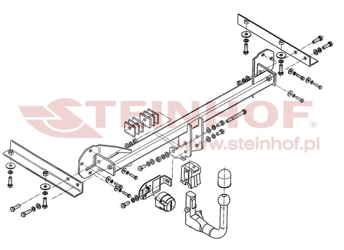 Dragkrok Honda Civic IX Steinhof H-043 Steinhof
