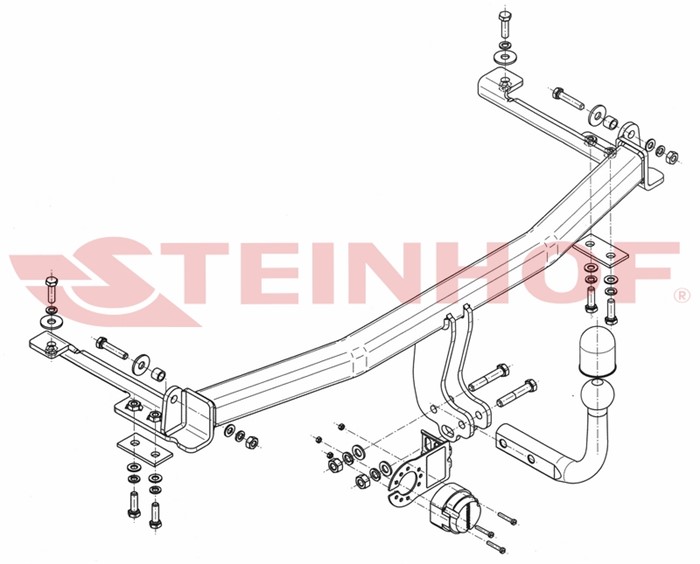 Dragkrok, Standard Honda Jazz Ii (gd_, Ge3, Ge2) Steinhof H-067 Steinhof