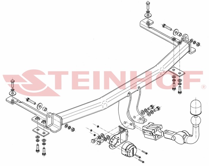 Dragkrok Honda Jazz II Steinhof H-068 Steinhof