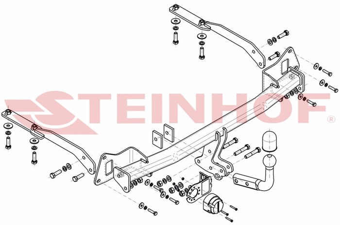 Dragkrok, Standard Honda Jazz Iv (gk_) Steinhof H-073 Steinhof