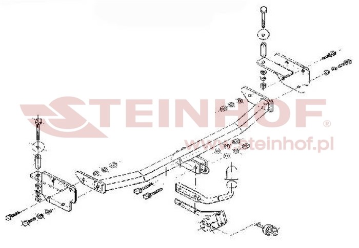 Dragkrok, Standard Hyundai Pony / Excel Sedan (x-2) Steinhof H-20 Steinhof Dragkrok, Standard Hyundai Pony / Excel Sedan (x-2) Steinhof H-20 Steinhof