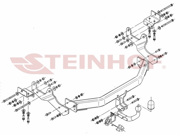 Dragkrok, Standard Hyundai H-1 Travel (tq) Steinhof H-241 Steinhof