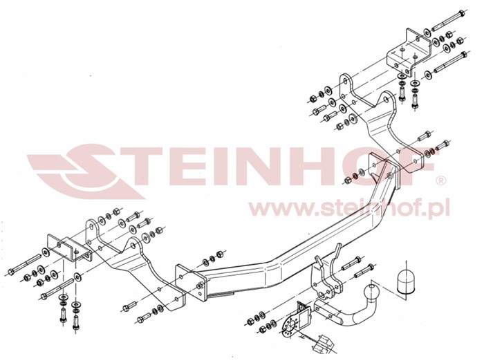 Dragkrok, Standard Hyundai H-1 Travel (tq) Steinhof H-241 Steinhof
