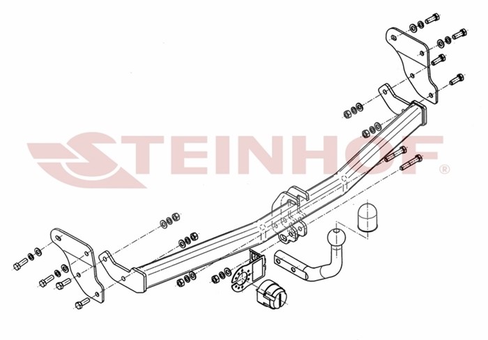Dragkrok, Standard Hyundai i20 I (pb, Pbt) Steinhof Dragkrok, Standard Hyundai i20 I (pb, Pbt) Steinhof