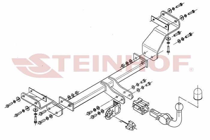 Dragkrok, Avtagbar Kia Cee'd Sw (ed) Steinhof K-004 Steinhof