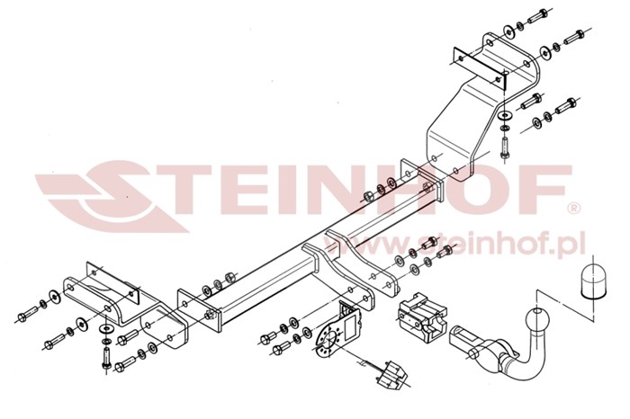 Dragkrok, Avtagbar Kia Cee'd Sw (ed) Steinhof K-004 Steinhof