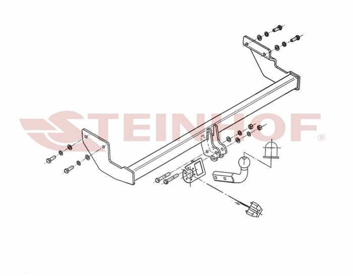 Dragkrok, Standard Kia Picanto I (sa) Steinhof K-005 Steinhof